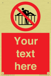 Custom prohibition do not cross barrier